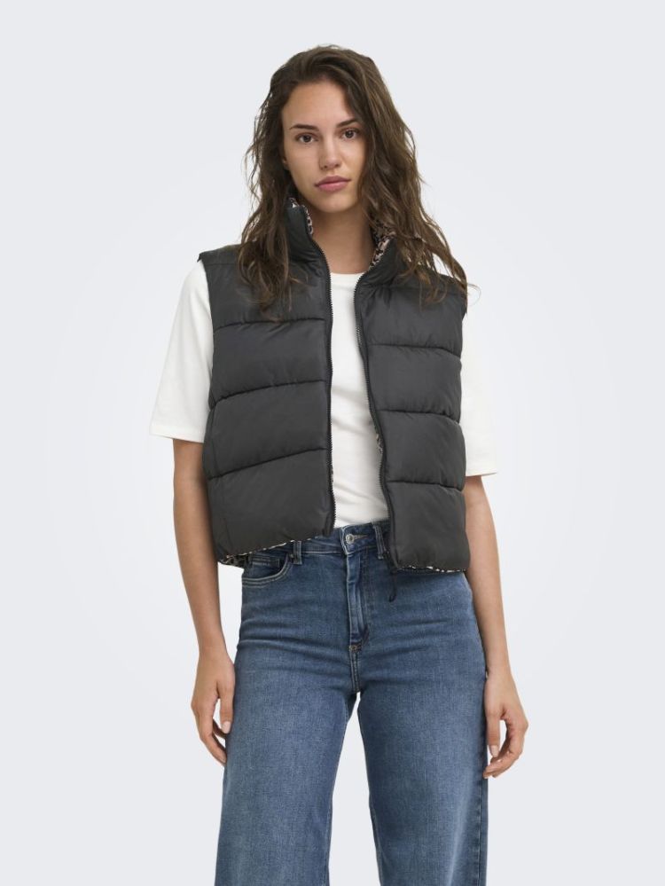 ONLNEWTAMMY REVERSIBLE VEST OT 177911001 Black