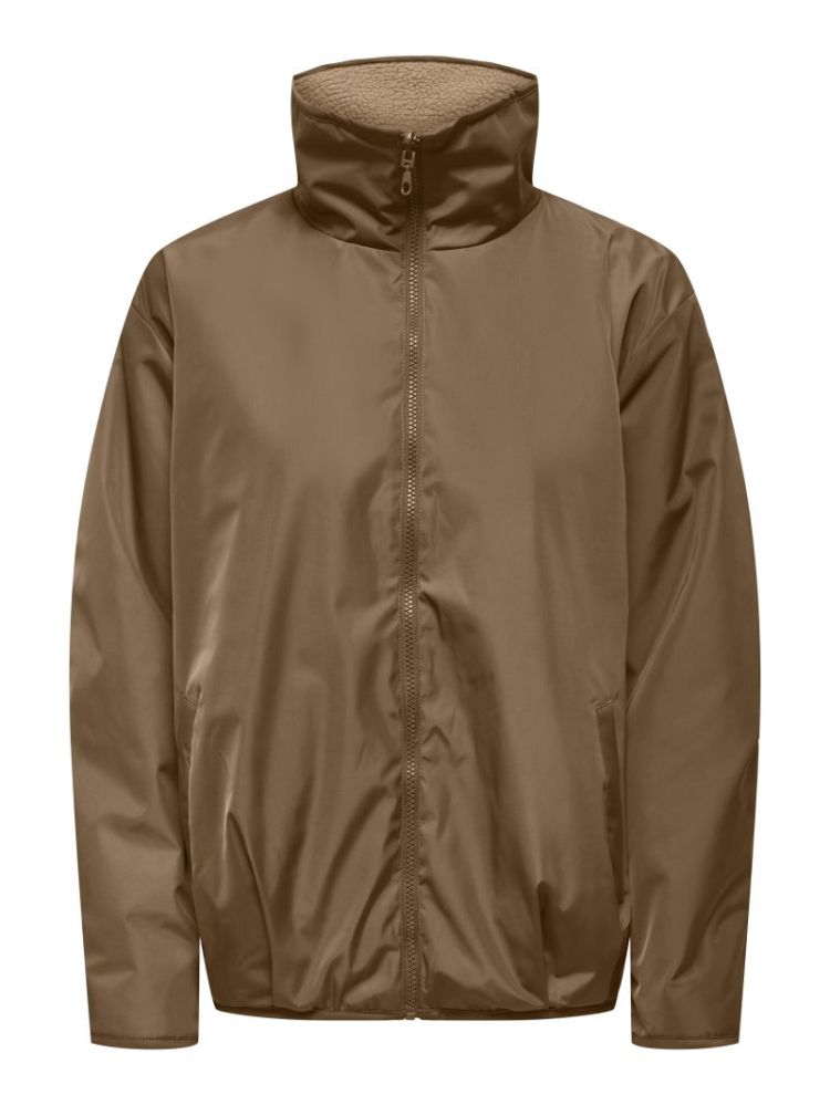 ONLSIF TEDDY REVERSIBLE JACKET 251815003 Otter