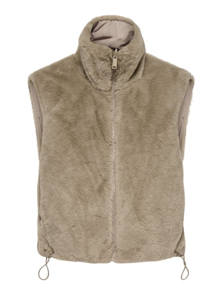 ONLDANA FAUX FUR REV.WAISTCOAT 177927 Silver M