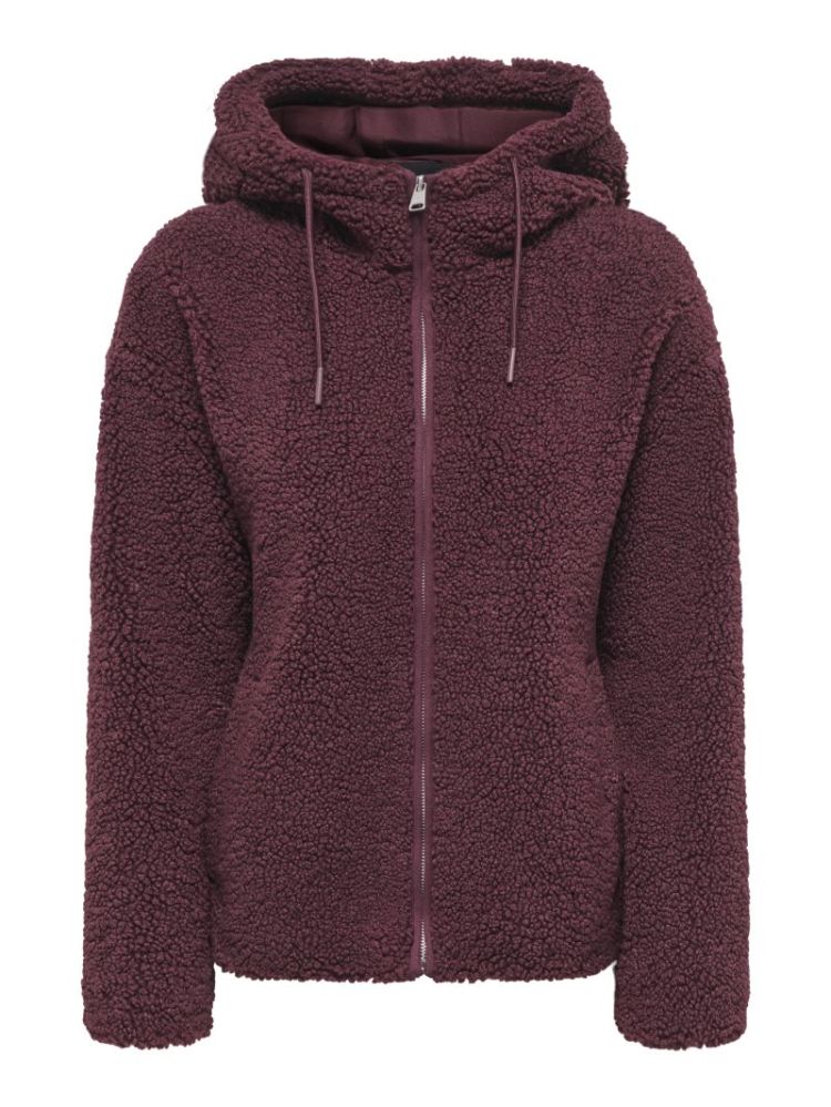 ONLASPEN HOOD TEDDY JACKET CC  215570 Decadent
