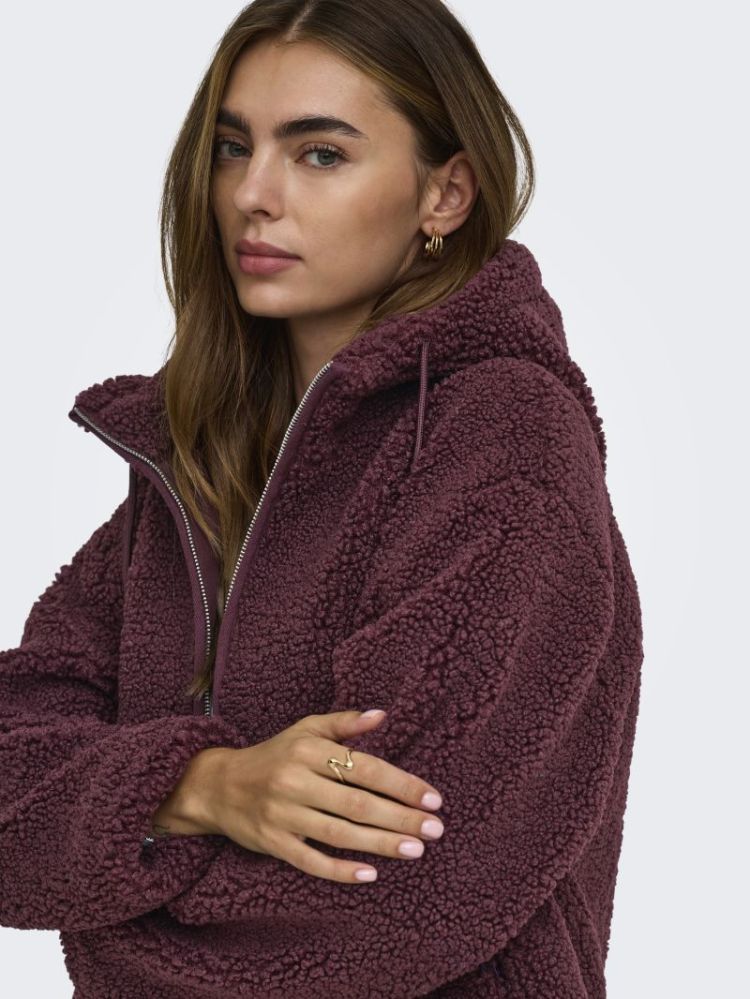 ONLASPEN HOOD TEDDY JACKET CC  215570 Decadent