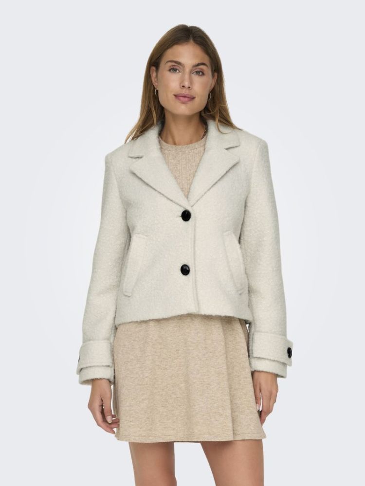 ONLVALERIA BOUCLE SHORT COAT O 189959 Pumice S