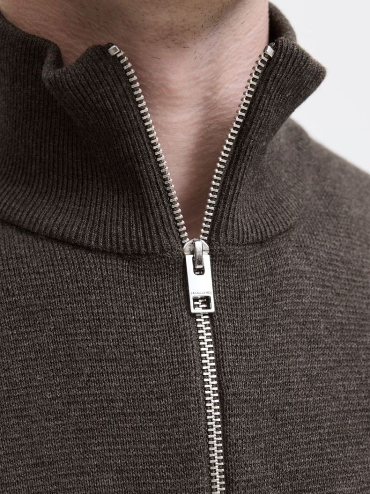 JJMILANO STITCH KNIT HALF ZIP  176190001 Delic