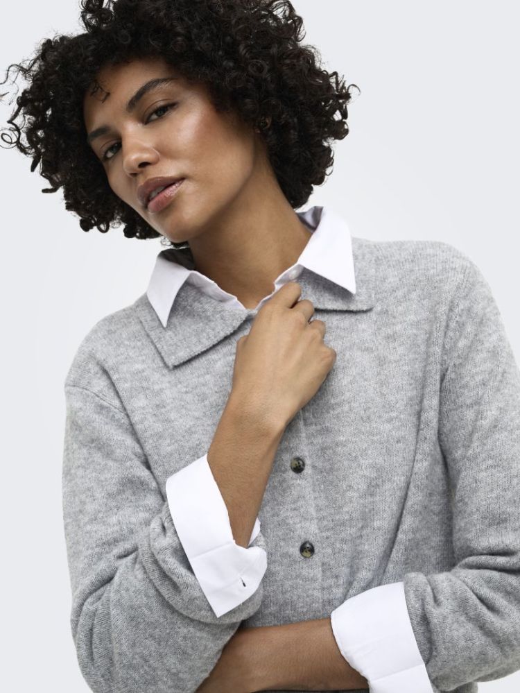 ONLALIVIA LS POLO CARDIGAN KNT 179073001 Light