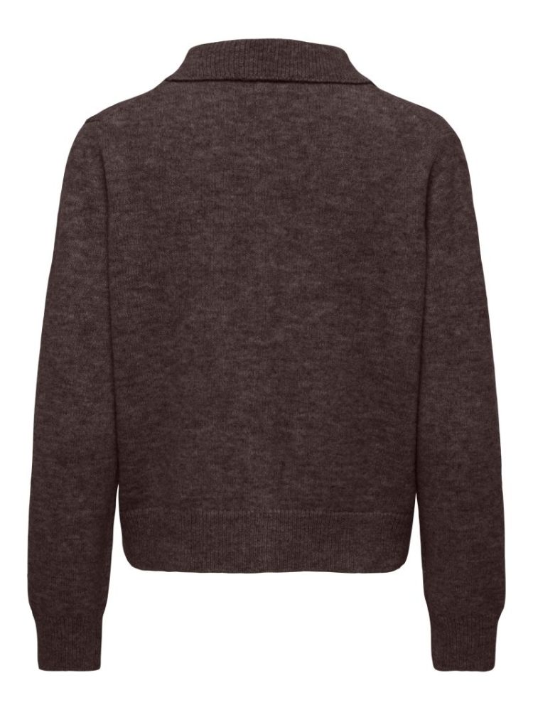 ONLALIVIA LS POLO CARDIGAN KNT 237375002 Coffe
