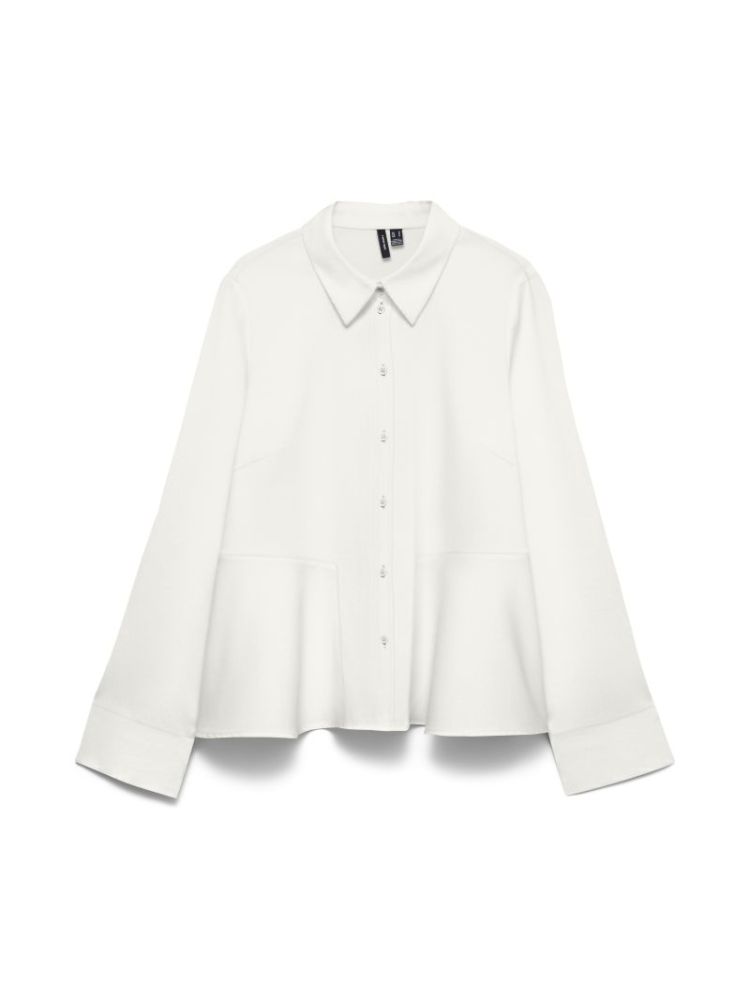 VMZIMA LS SHIRT WVN 175598 Snow Whi