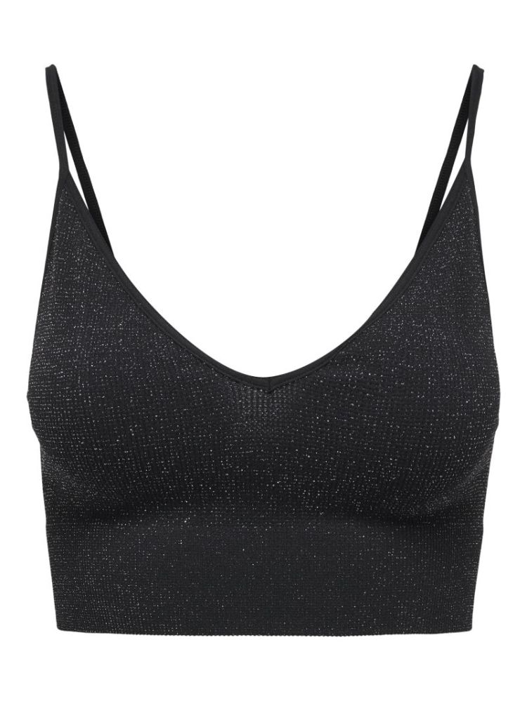 ONLVICKY GLITTER SEAMLESS V-NE 177911001 Black