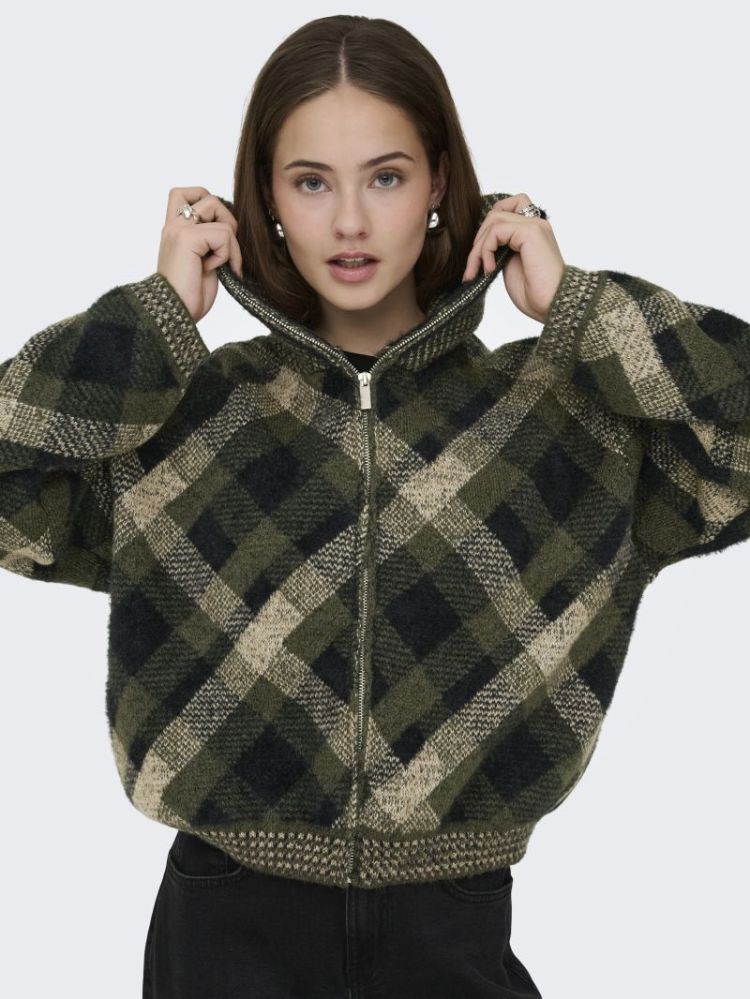 ONLMAROON LS ZIP COLLAR CARDIG 193783004 Fores