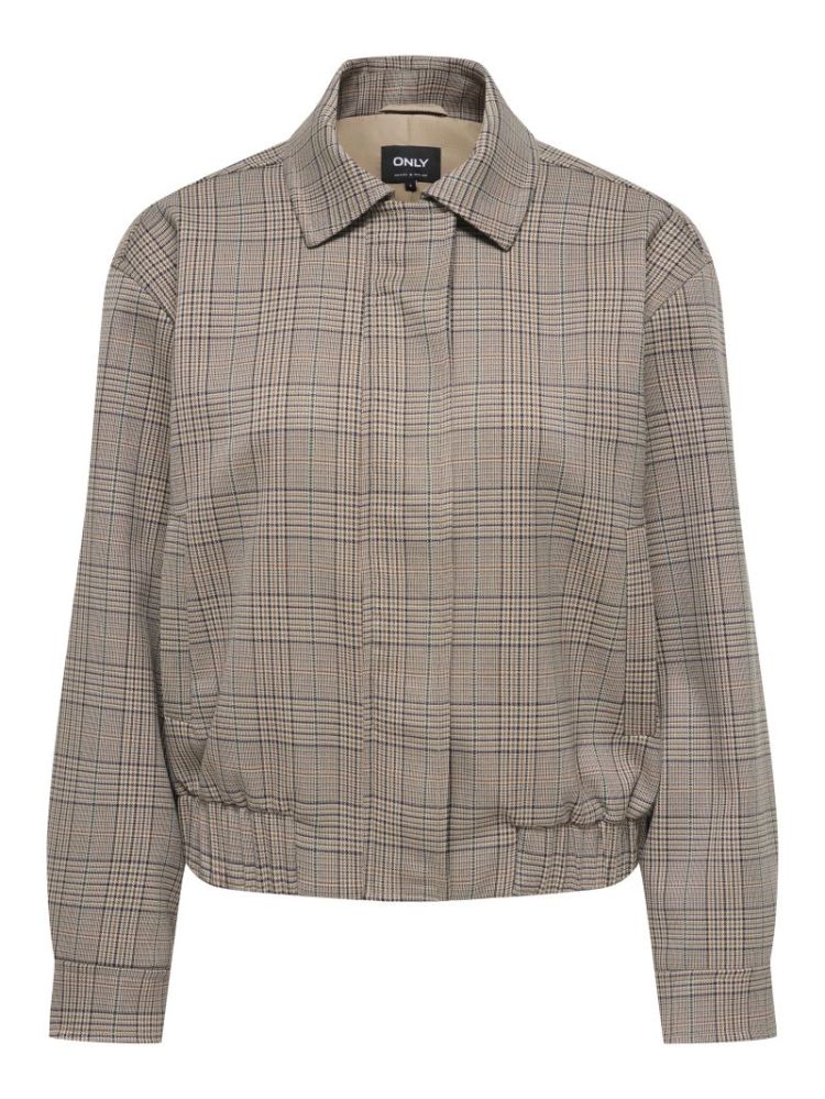 ONLURSULA CHECK BOMBER JACKET  227035001 Toast