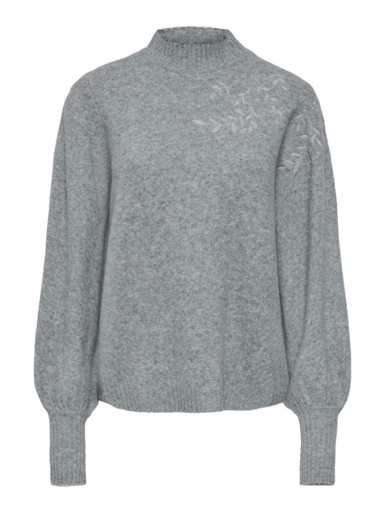 ONLBEAUTY LS HIGH NECK EMB KNT 179075002 Mediu