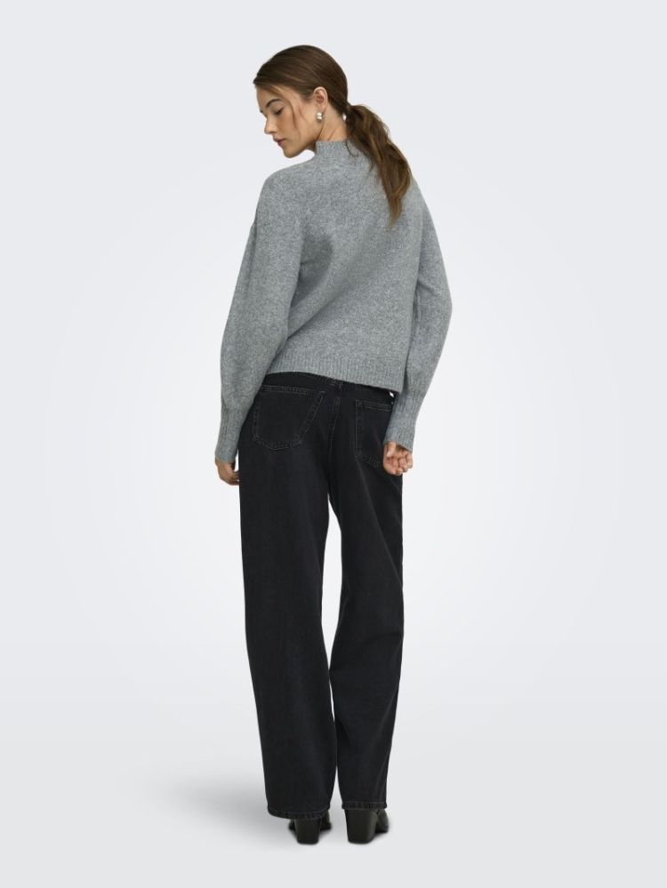 ONLBEAUTY LS HIGH NECK EMB KNT 179075002 Mediu