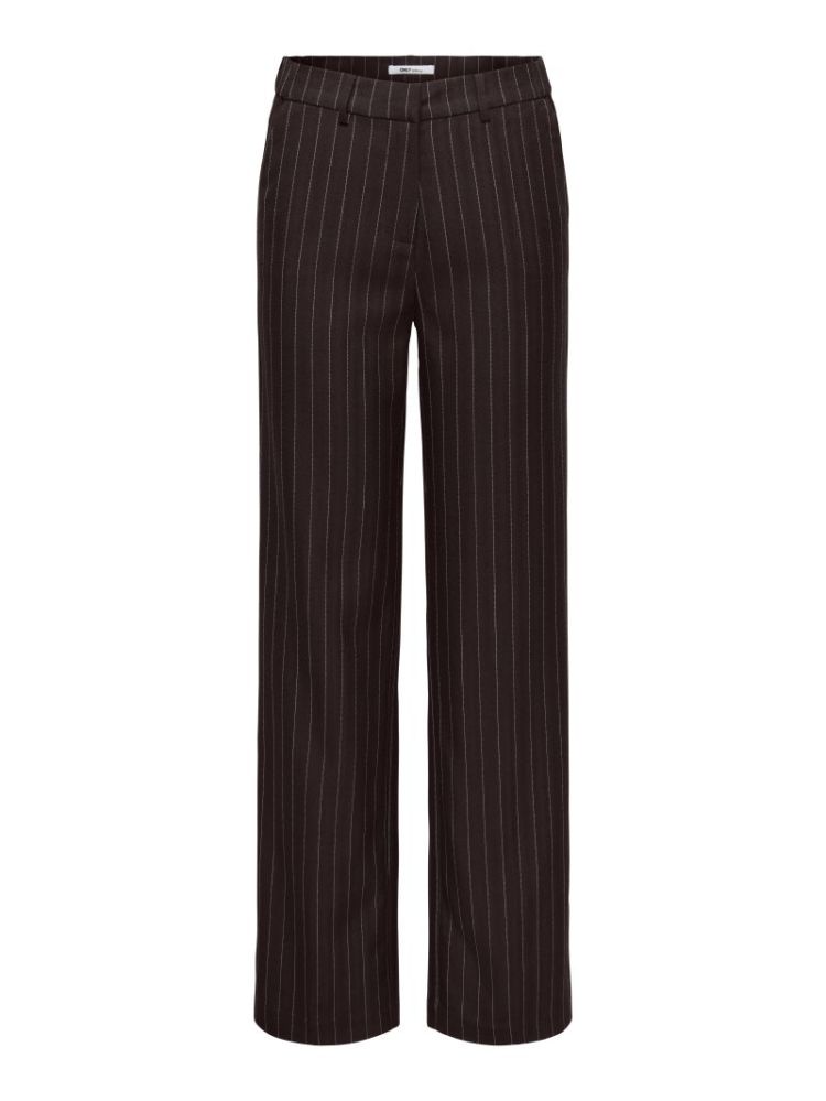 ONLALINE HW STR PINSTRIPE PANT 244915001 Choco