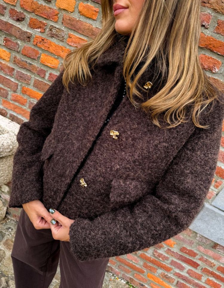 VMELENAHOLLY SHORT JACKET BOO 297957001 Choco