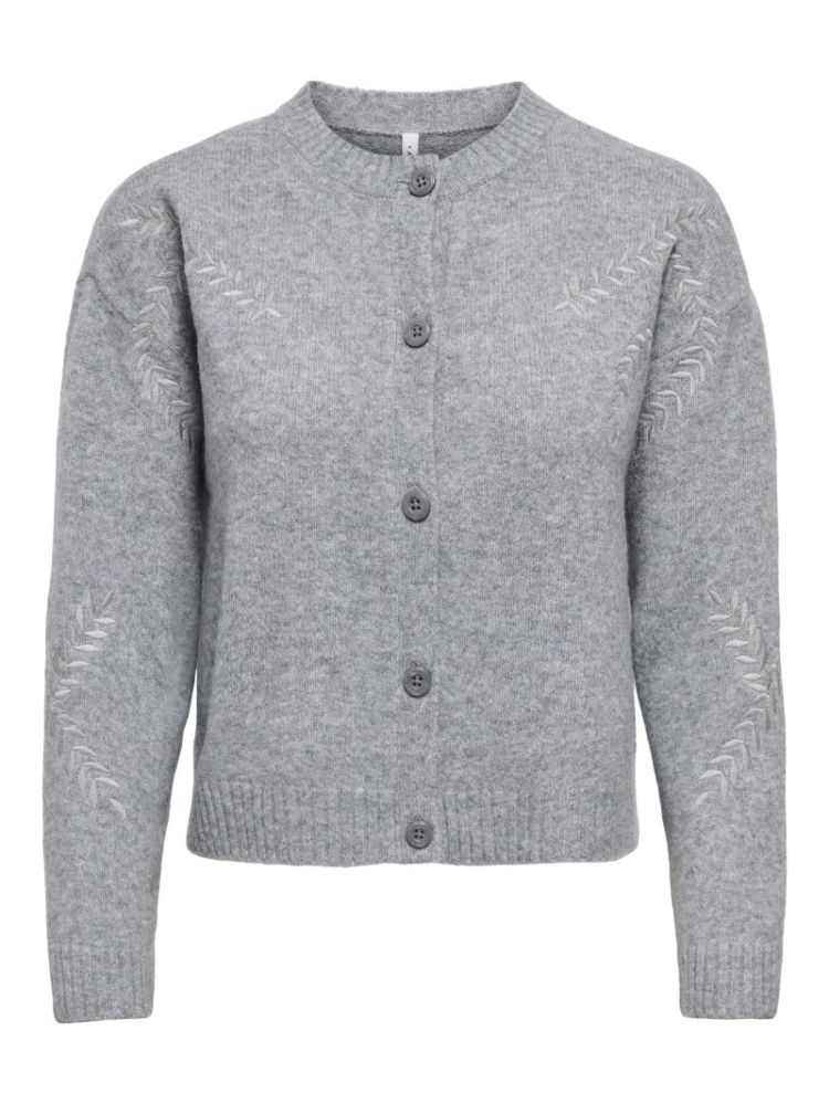 ONLBEAUTY LS O-NECK EMB CARDI  179075001 Mediu