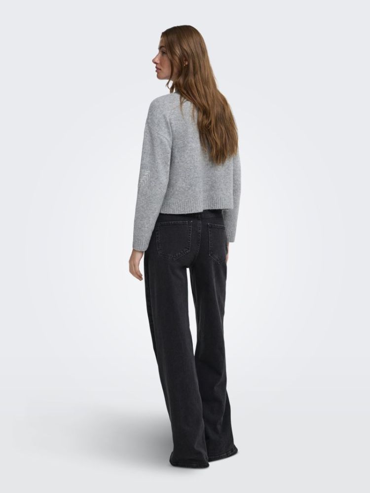 ONLBEAUTY LS O-NECK EMB CARDI  179075001 Mediu