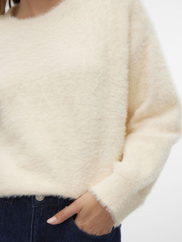 VMALINA LS O-NECK BOXY PULLOVE 222913 Birch