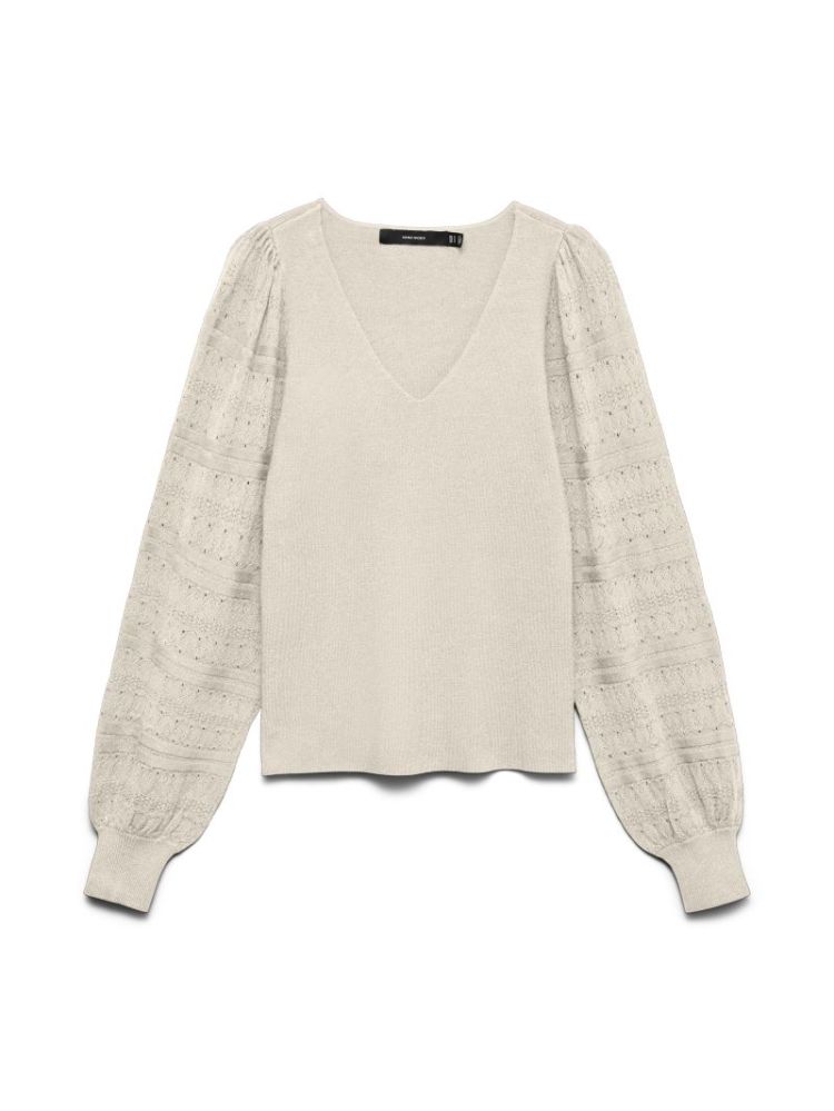 VMNEWLIMONE LS V-NECK PULLOVER 222913 Birch
