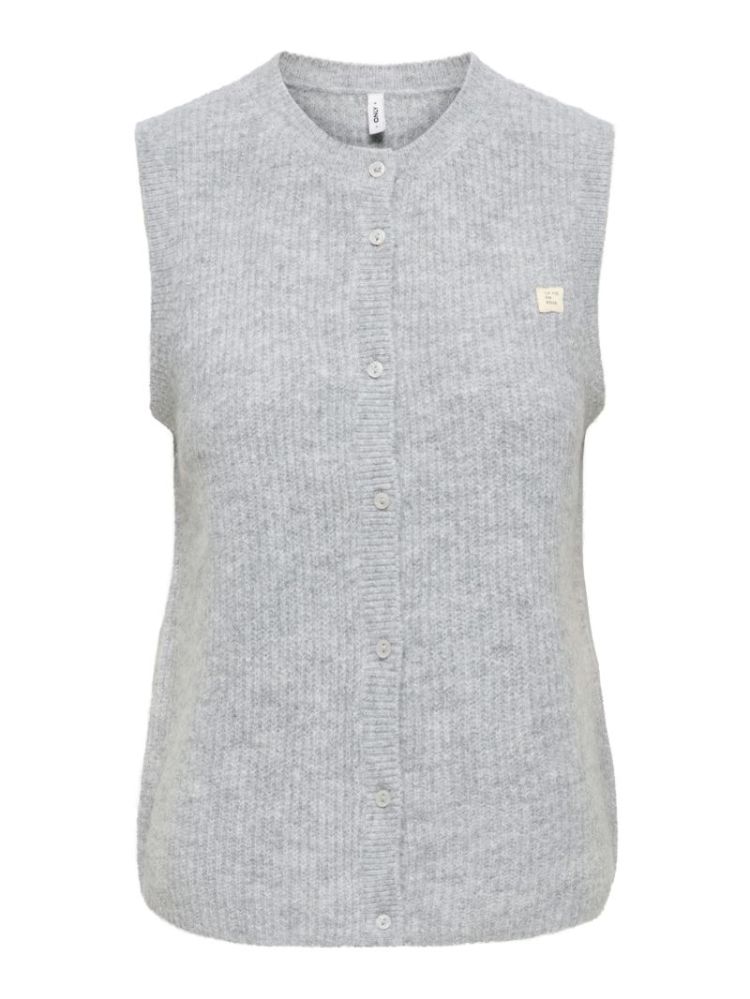 ONLVIGGA SL O-NECK BADGE BUTTO 179073001 Light