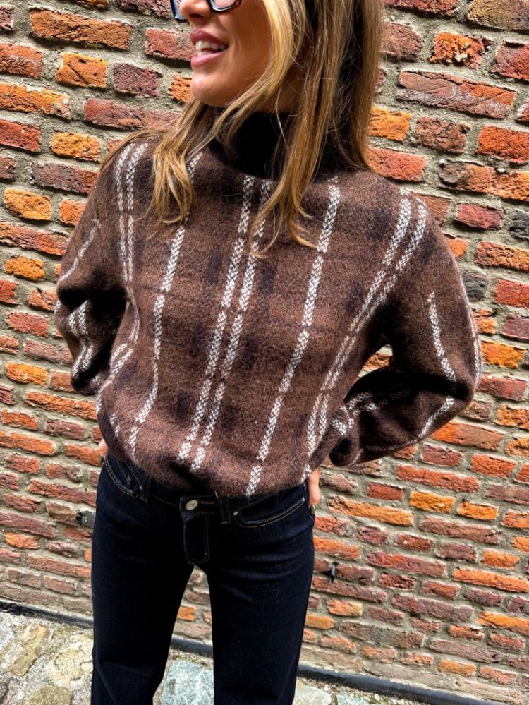 VMTOBY LS HIGHNECK PULLOVER 297957002 Choco