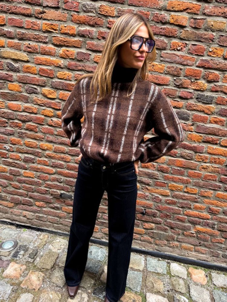 VMTOBY LS HIGHNECK PULLOVER 297957002 Choco