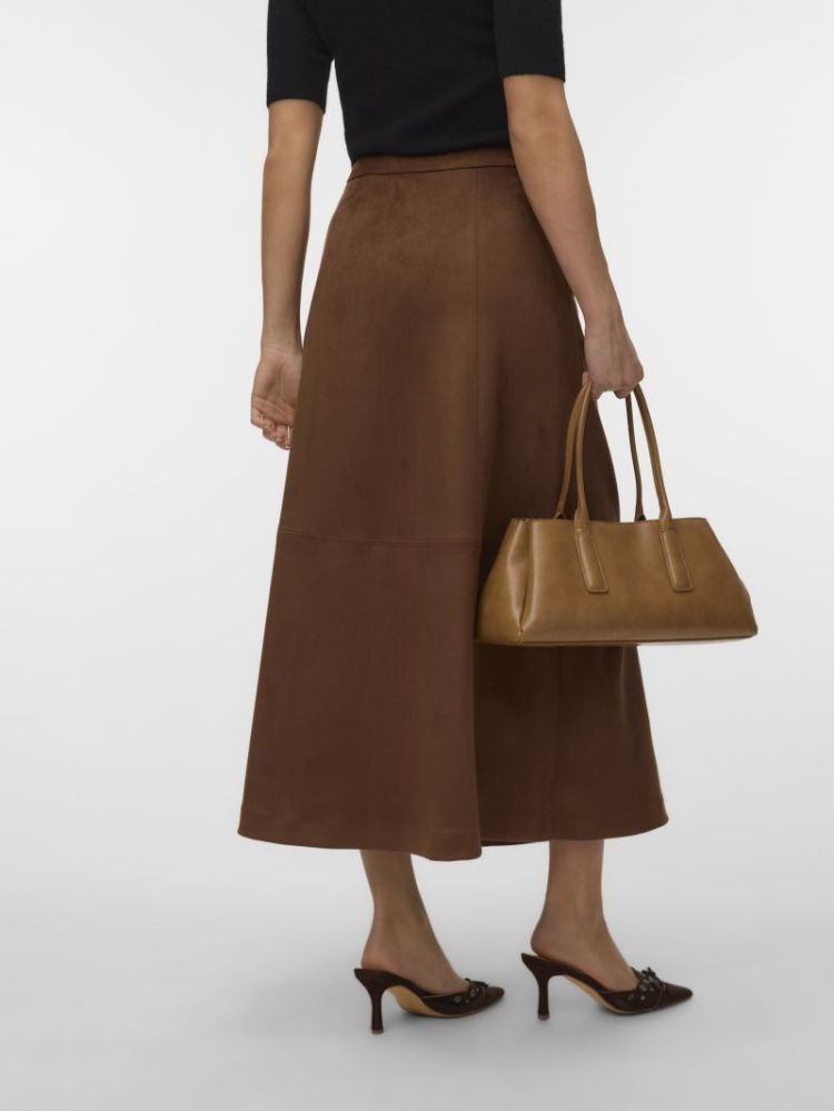 VMJOSE OLIVE HW ANKLE SKIRT 288475 Cocoa Br