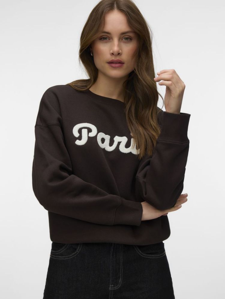 VMCAISA ALINA LS SWEAT BOX JRS 297957004 Choco