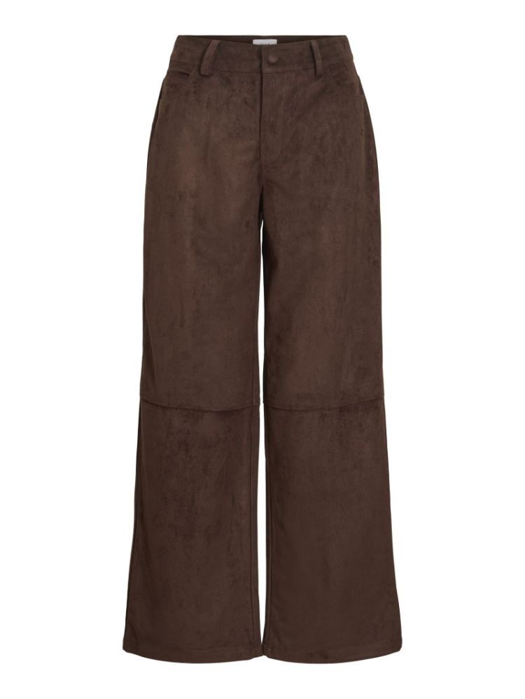 VIOLUNA RW WIDE PANTS 196326 Coffee B