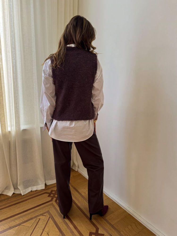 VIANNILI RW PANTS 308415 Raisin