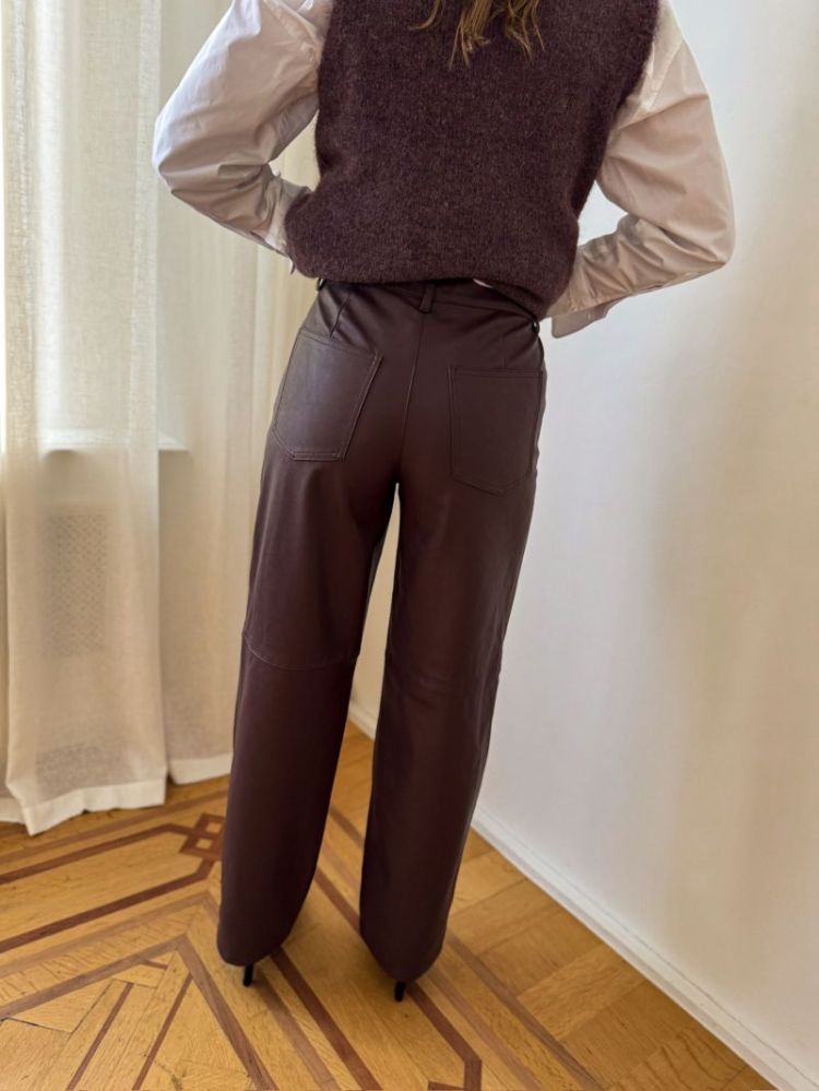 VIANNILI RW PANTS 308415 Raisin