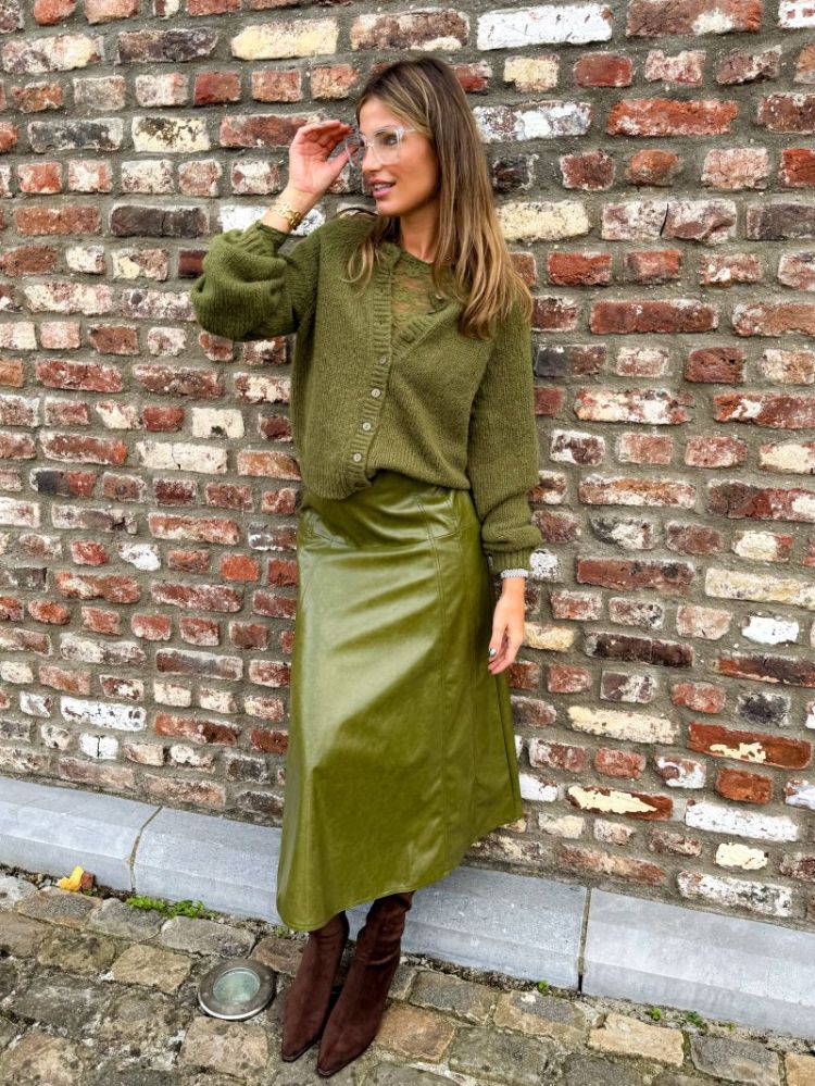 VMDASH HW COATED 7-8 SKIRT 306803 Sphagnum